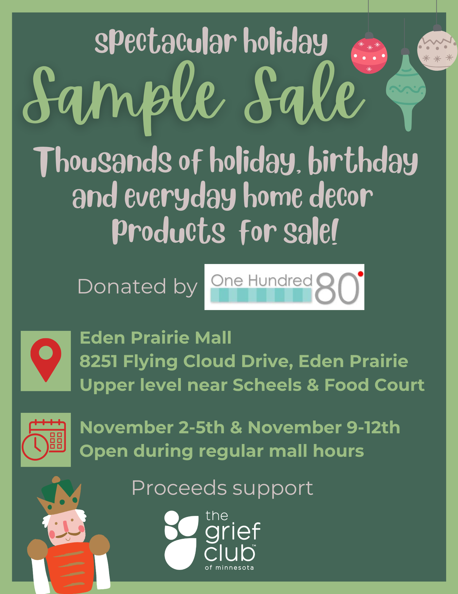 Holiday Sample Sale Eden Prairie Center