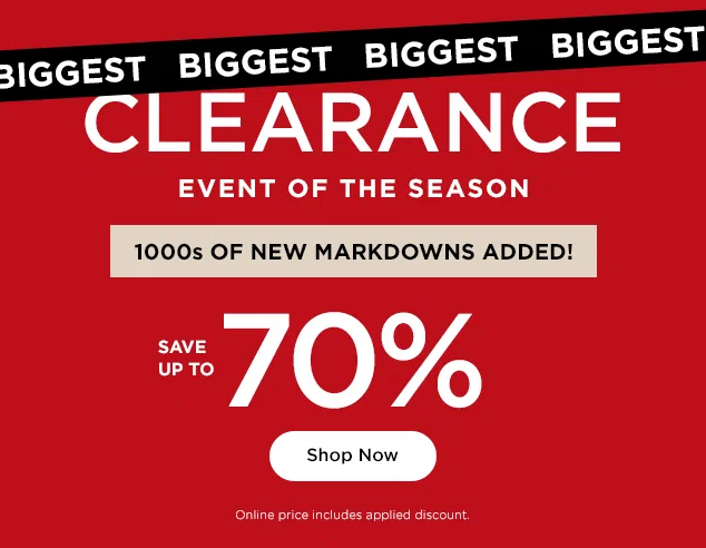 Up to 70% OFF CLEARANCE with 1000s of NEW markdowns @ Kohl’s icon