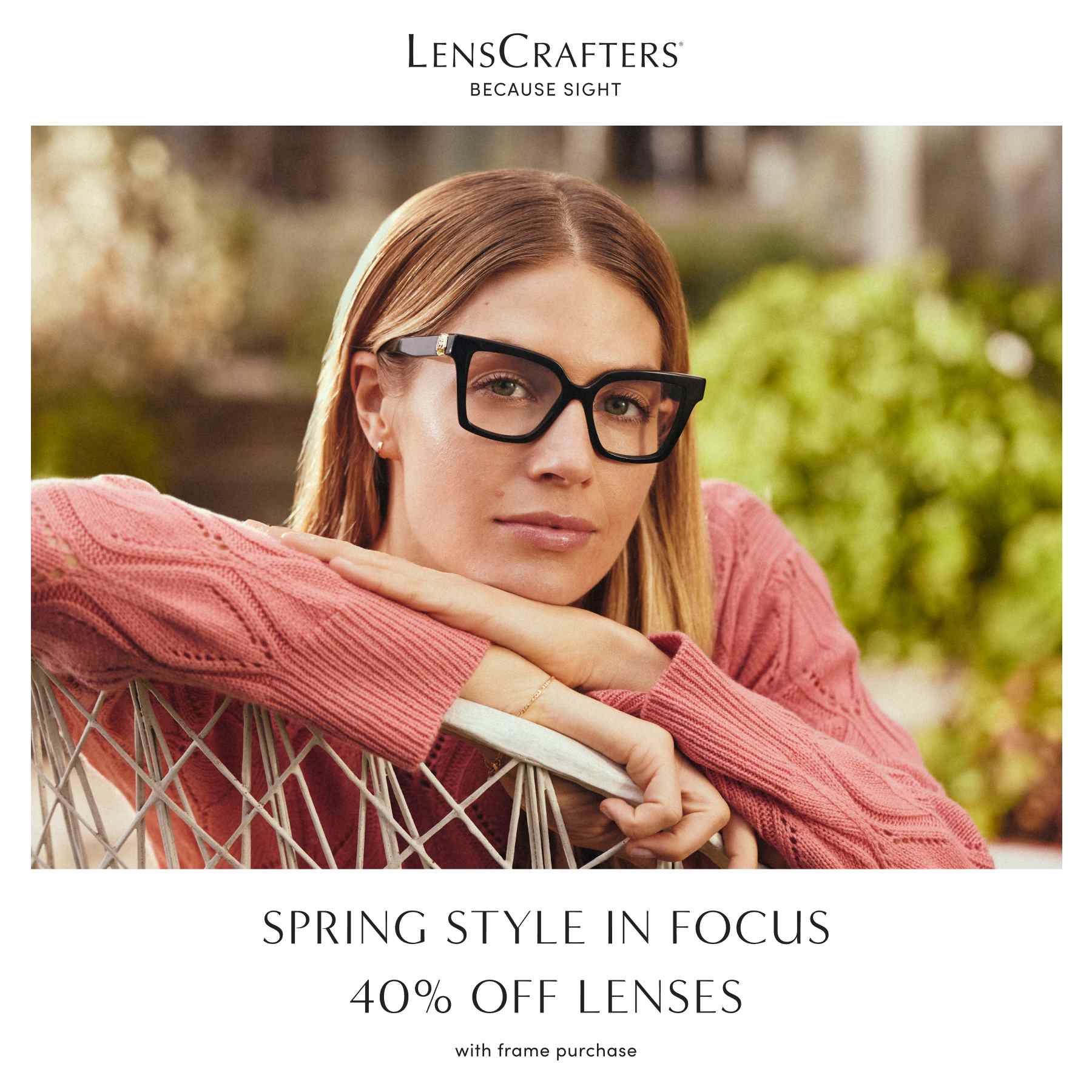40% OFF LENSES with frame purchase icon